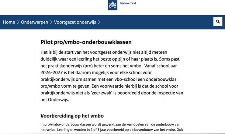 PRO en VMBO